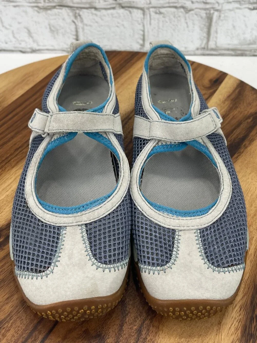 Merrell Circuit MJ Breeze Womens 6.5 Blue Gray Mary Jane Breathable Mesh Shoes